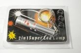 Lanterna Laser Chaveiro 2 in 1 Super Led Lamp