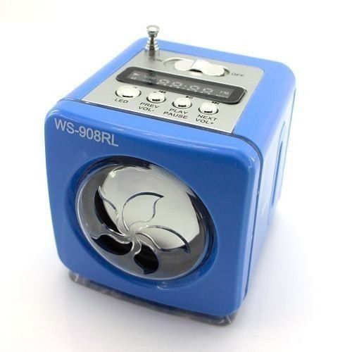 Caixa De Som Radio FM MP3 WS-908RL